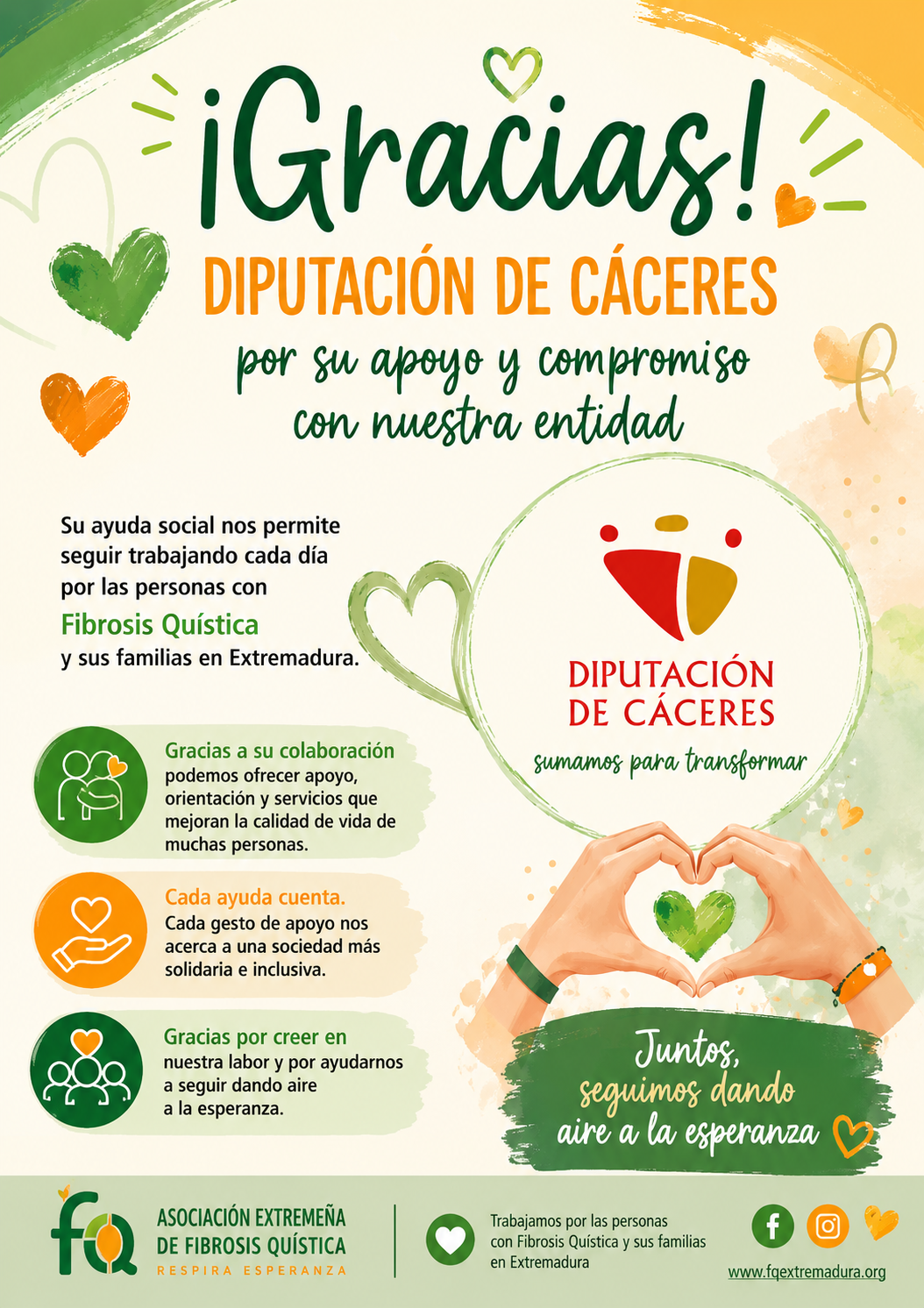 Gracias por apoyar nuestra labor 💚🧡